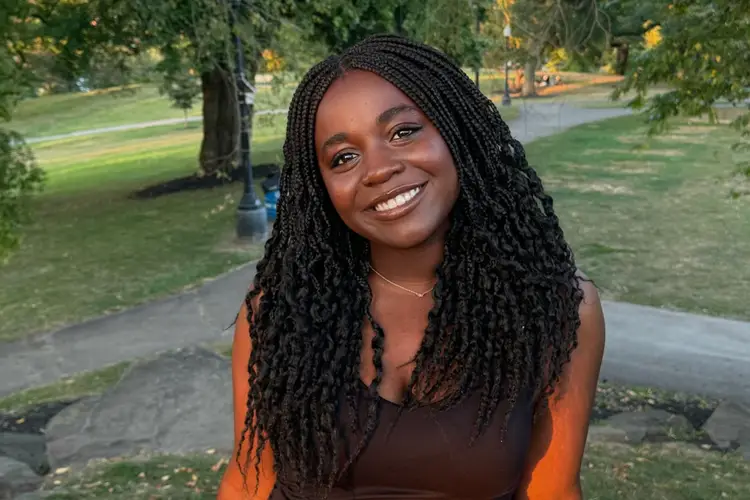 student smiling